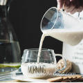 350ml clear round coffee milk drinking glass cup